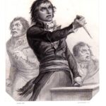 Tallien blandiendo el puñal con el que amenaza a Robespierre (27 de julio de 1794)